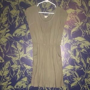 Mossimo Supply Co Green Ruched Tunic